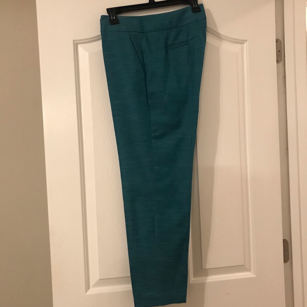 LOFT Marissa teal green trousers